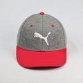 PUMA Performance Fitted Thrifted Hat – Grey Jersey with Pink Visor – Size S/M