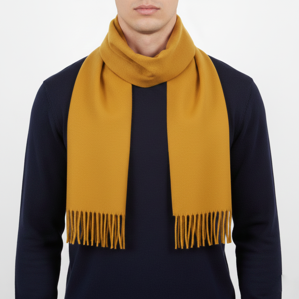 Mustard / Bright Yellow Winter Scarf - Pop of Color Essential