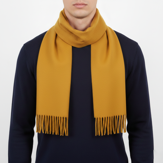 Mustard / Bright Yellow Winter Scarf - Pop of Color Essential