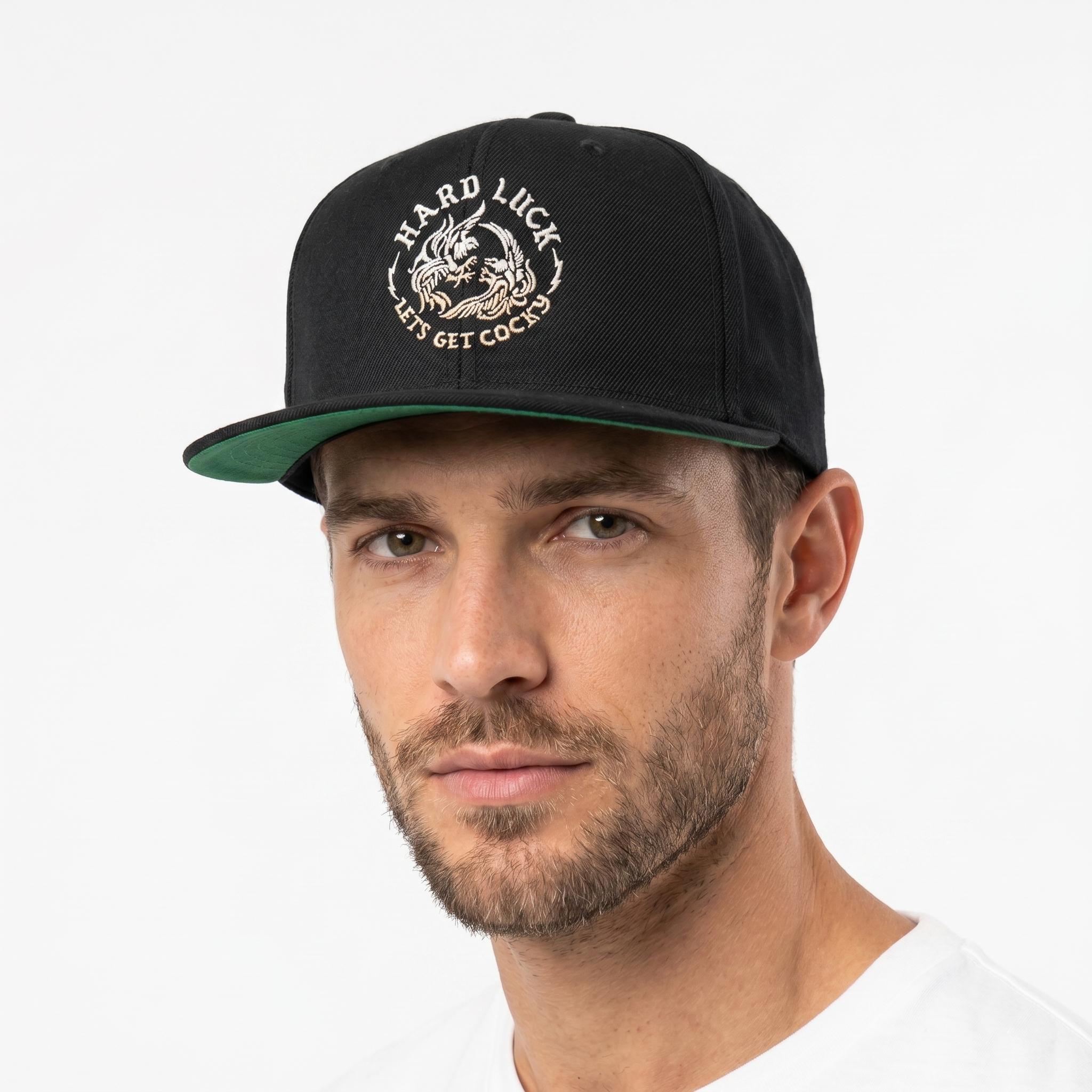 Hard Luck Skateboards Embroidered Cap – Black / Green