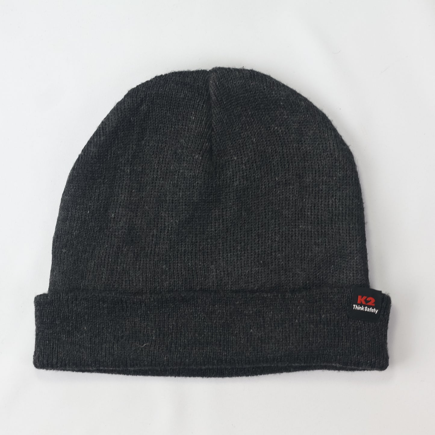 K2 "Think Safety" Workwear Beanie | Authentic Korean Outdoor Brand | Charcoal Grey