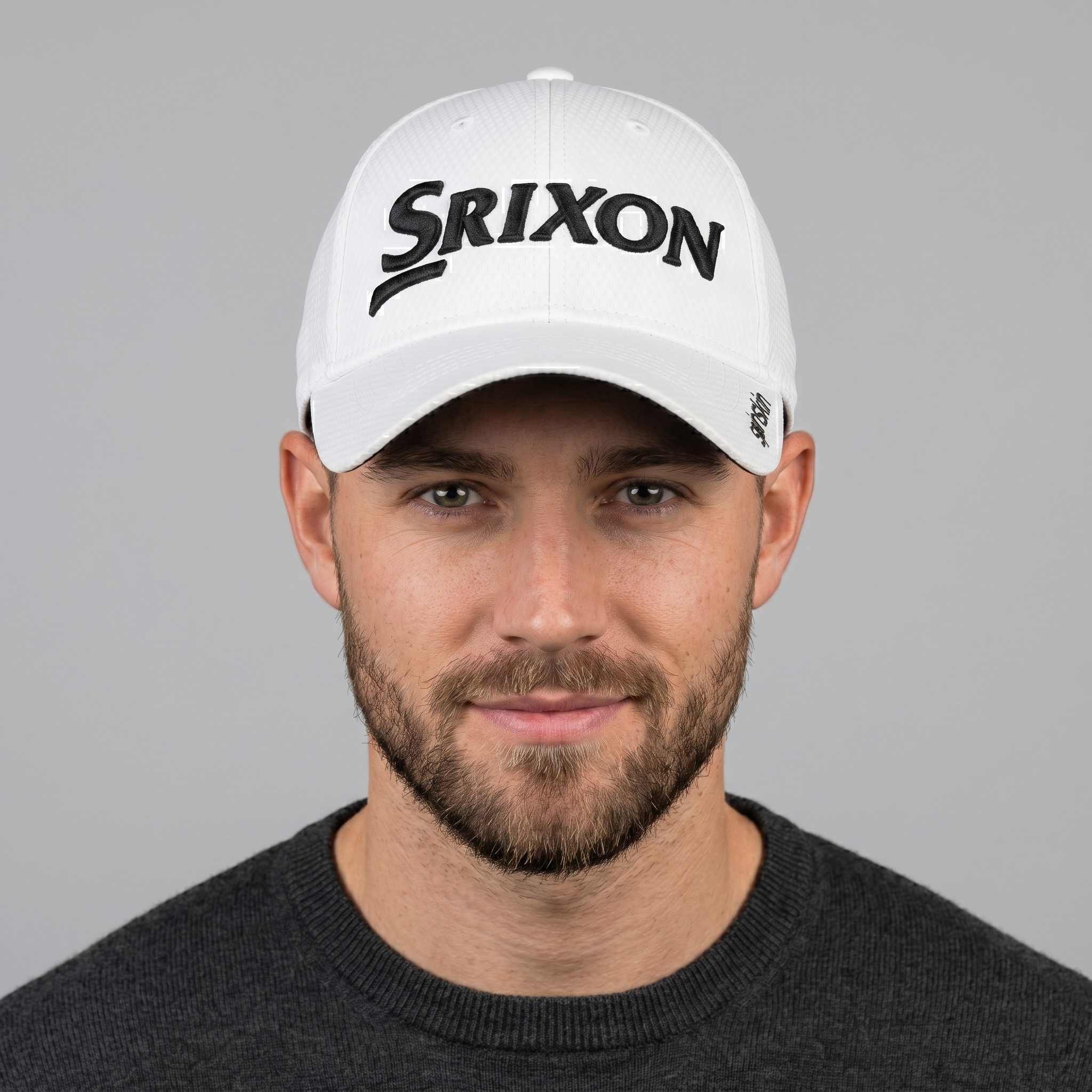 Thrifted Srixon Spinskin White Performance Golf Hat