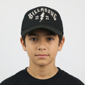 Billabong 1973 Graphic Mesh Back Trucker Hat in Black