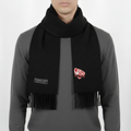 Essential Jet Black Men's Thrifted Scarf - The "Goes With Everything" Muffler