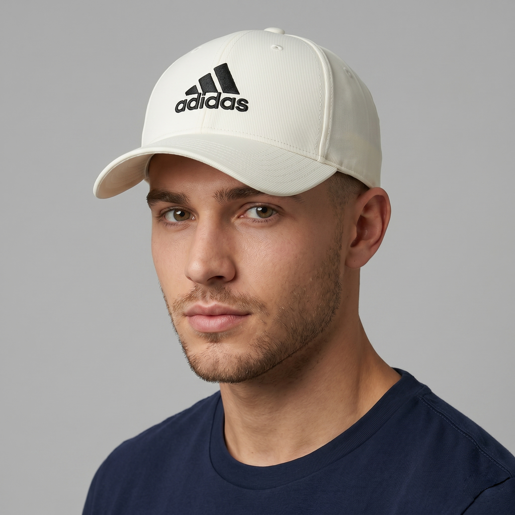 Adidas Performance Relaxed Fit Thrifted Cap - White with Black Logo