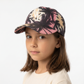 Thrifted NY New York Tropical Sunset Print Hat