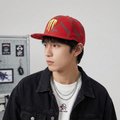 Red Monster Claw Graphic Hat – Adjustable Streetwear Thrifted Baseball Cap