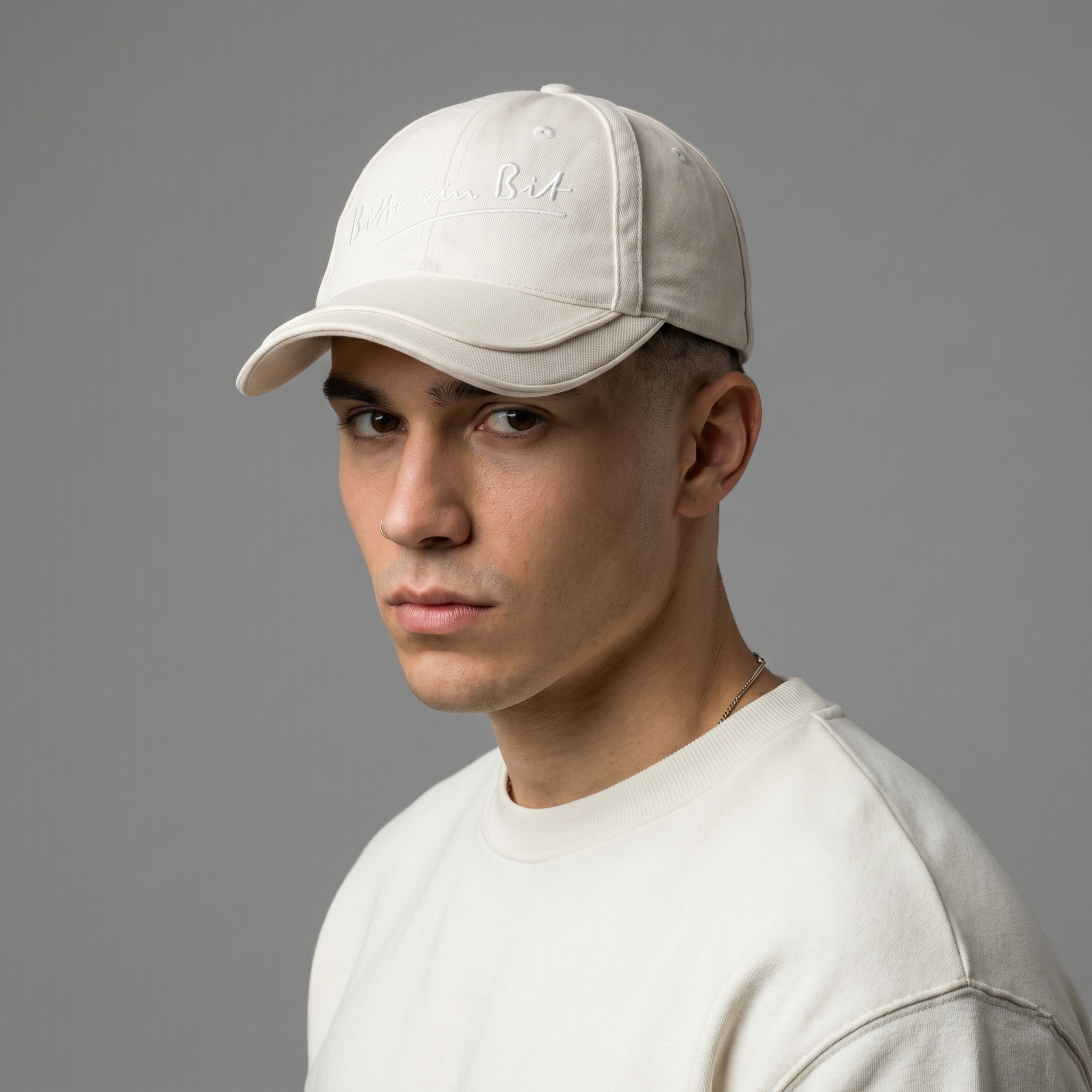 Vintage Bitte ein Bit Cream Cotton German Brewery Dad Hat
