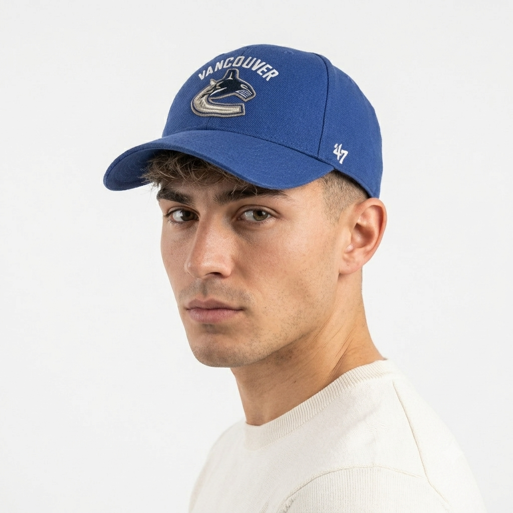 Thrifted '47 Brand Vancouver Canucks Embroidered Strapback Hat | 10788