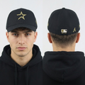 Vintage MLB Houston Astros Black & Gold Embroidered Flexfit Hat | 11033