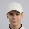 Thrifted 4F Minimalist Off-White Nylon Cap | Lightweight Athletic Dad Hat