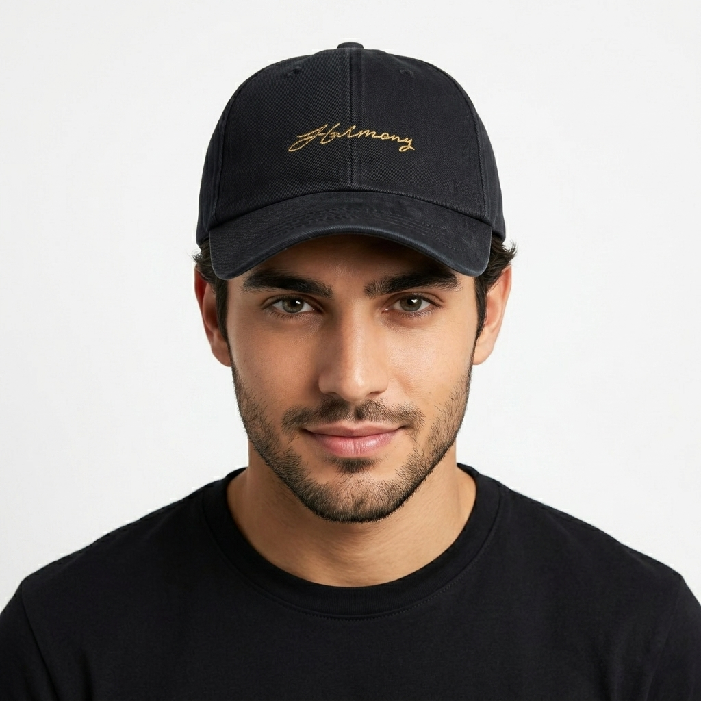 Vintage BROSS "Harmony" Embroidered thrifted Cap