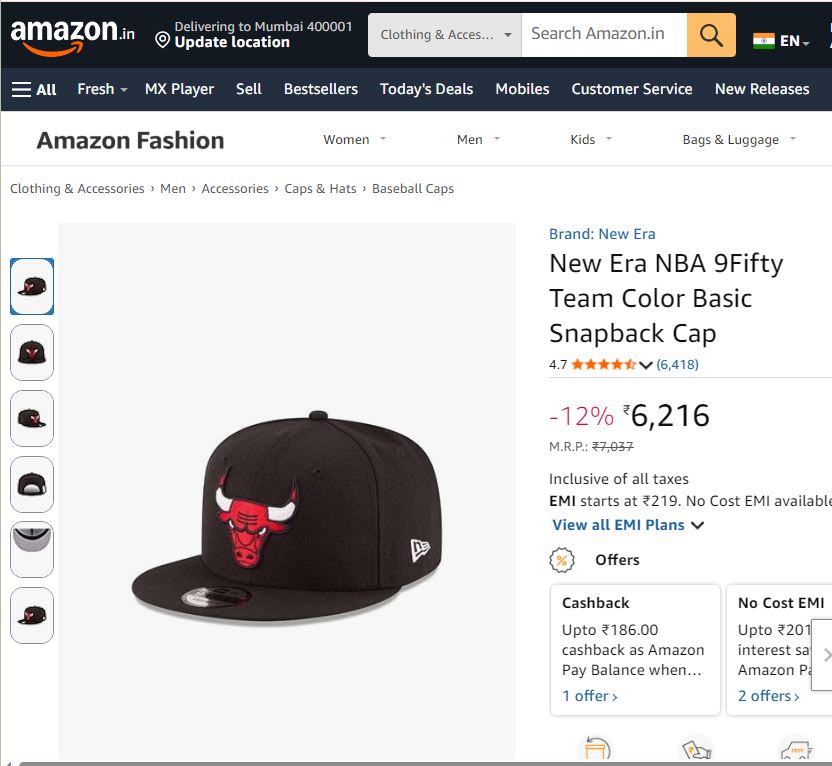 New Era NBA 9Fifty Team Color Basic Thrifted Snapback Cap