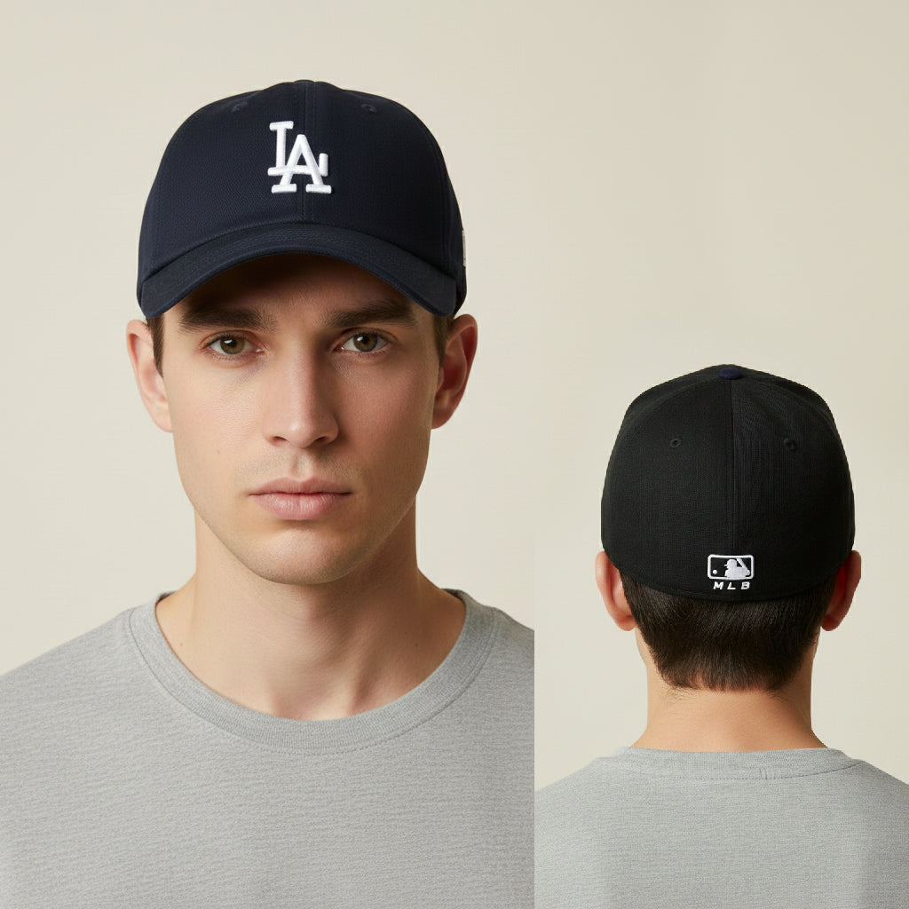 Vintage MLB Los Angeles Dodgers LA Thrifted Embroidered Cap - Black