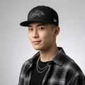New Era 59FIFTY Brooklyn Script Thrifted Fitted Hat - Black & White MLB