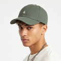 Thrifted Forest Olive Green "&" Symbol Minimalist Strapback Cap
