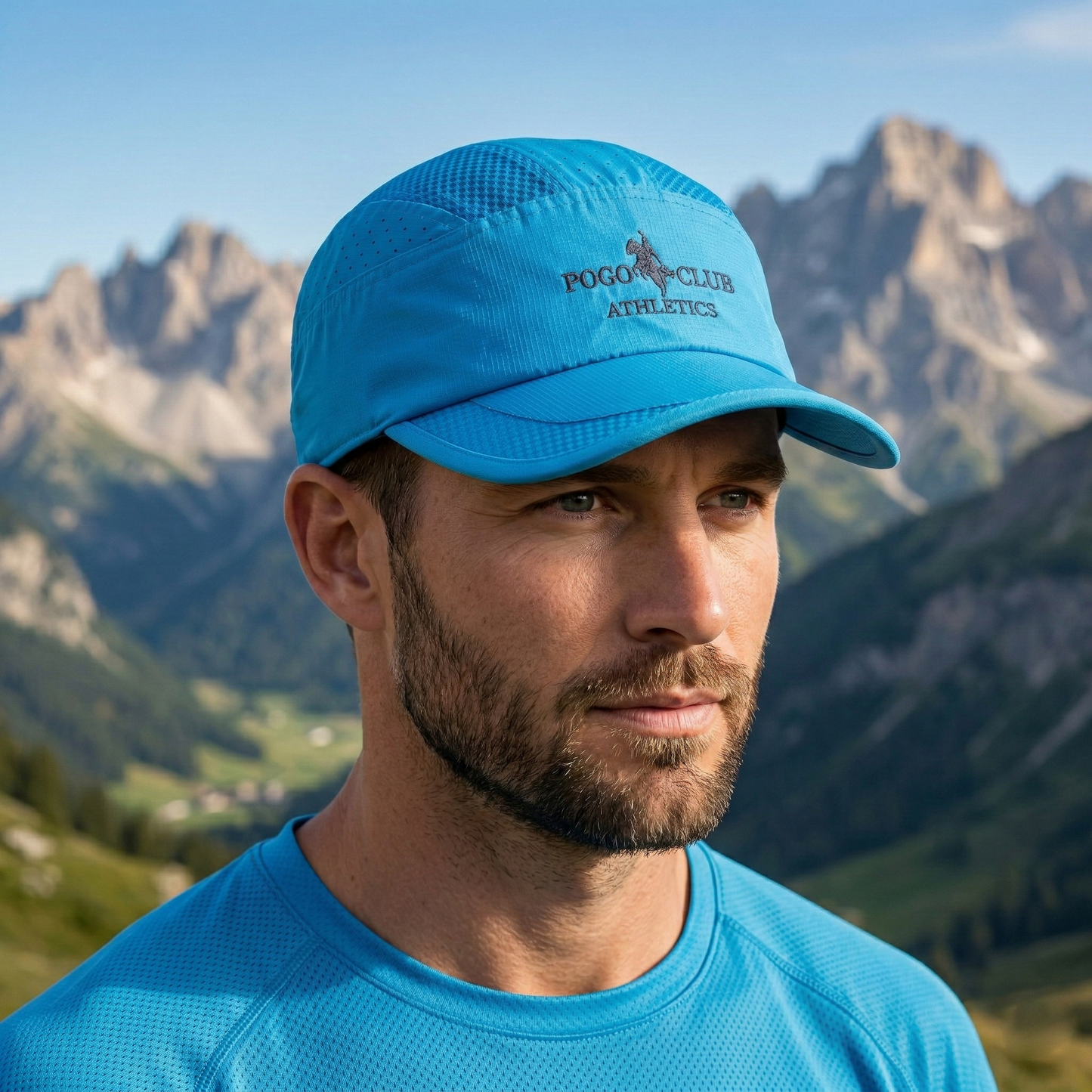 Pogo Club Athletics Quick-Dry Athletic Thrifted Cap - Blue/Navy