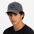 Quiksilver Grey Adjustable Cap | Casual Cotton Snapback Hat 56-58 cm
