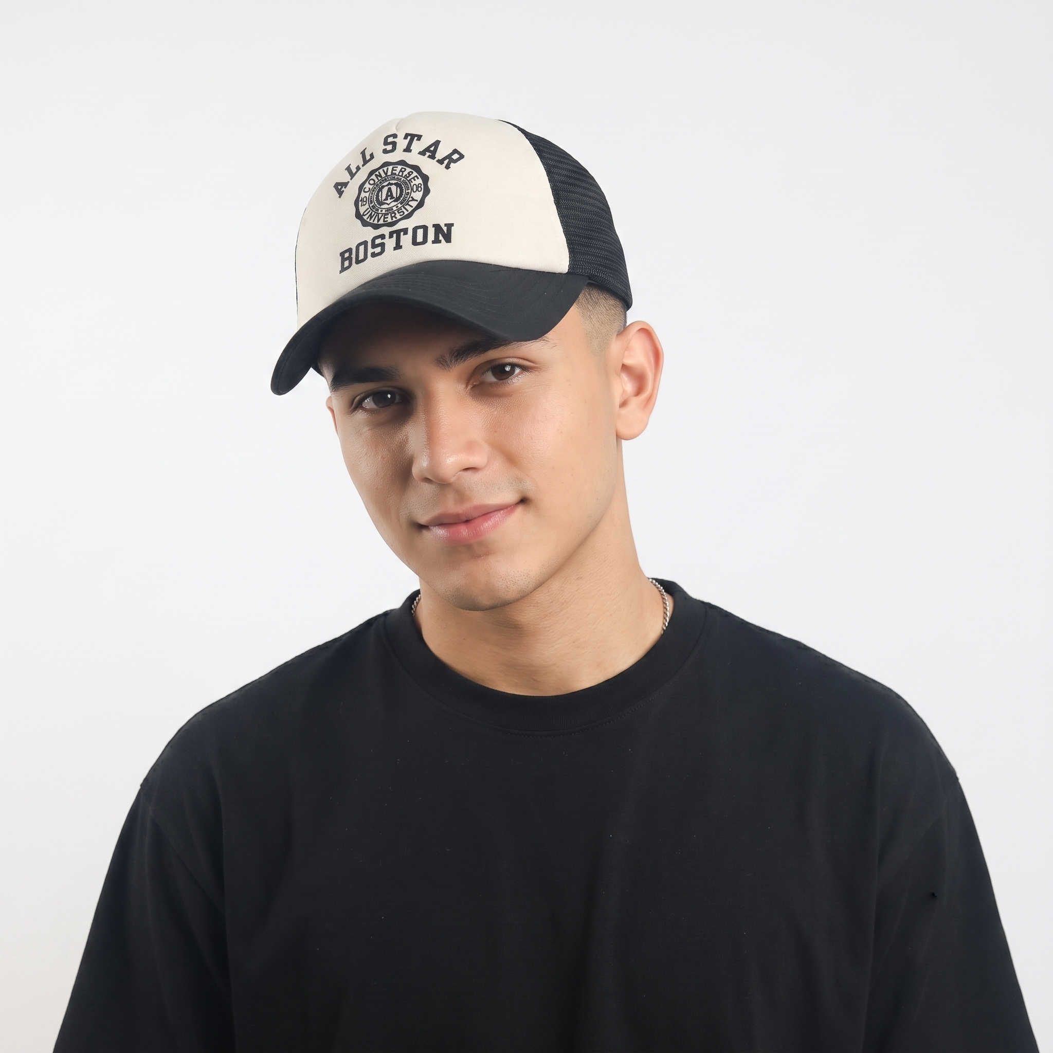 Converse All Star University Boston Trucker Cap - Two-Tone Snapback Hat