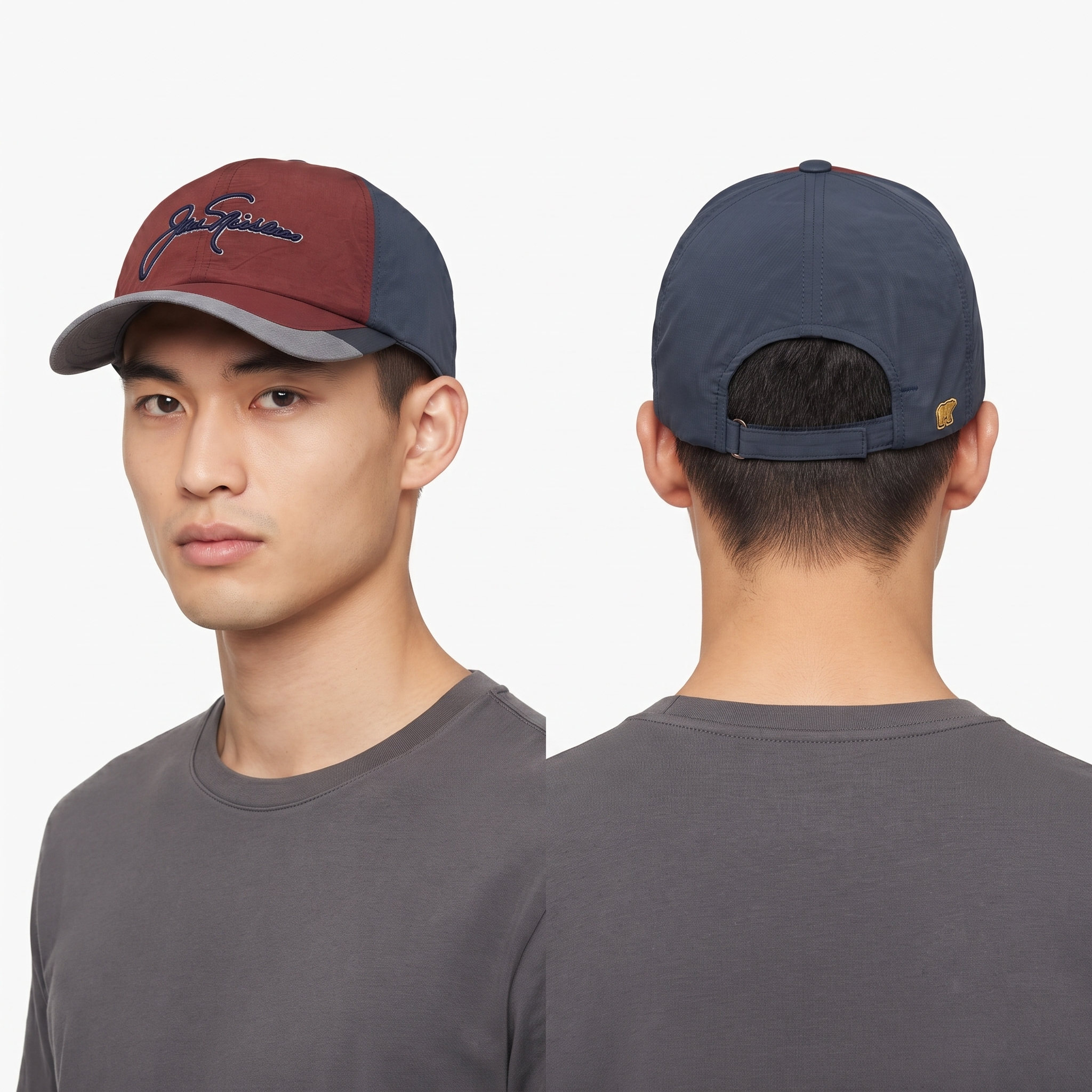 Thrifted Jack Nicklaus Colorblock Golf Cap | Two-Tone Lightweight Hat