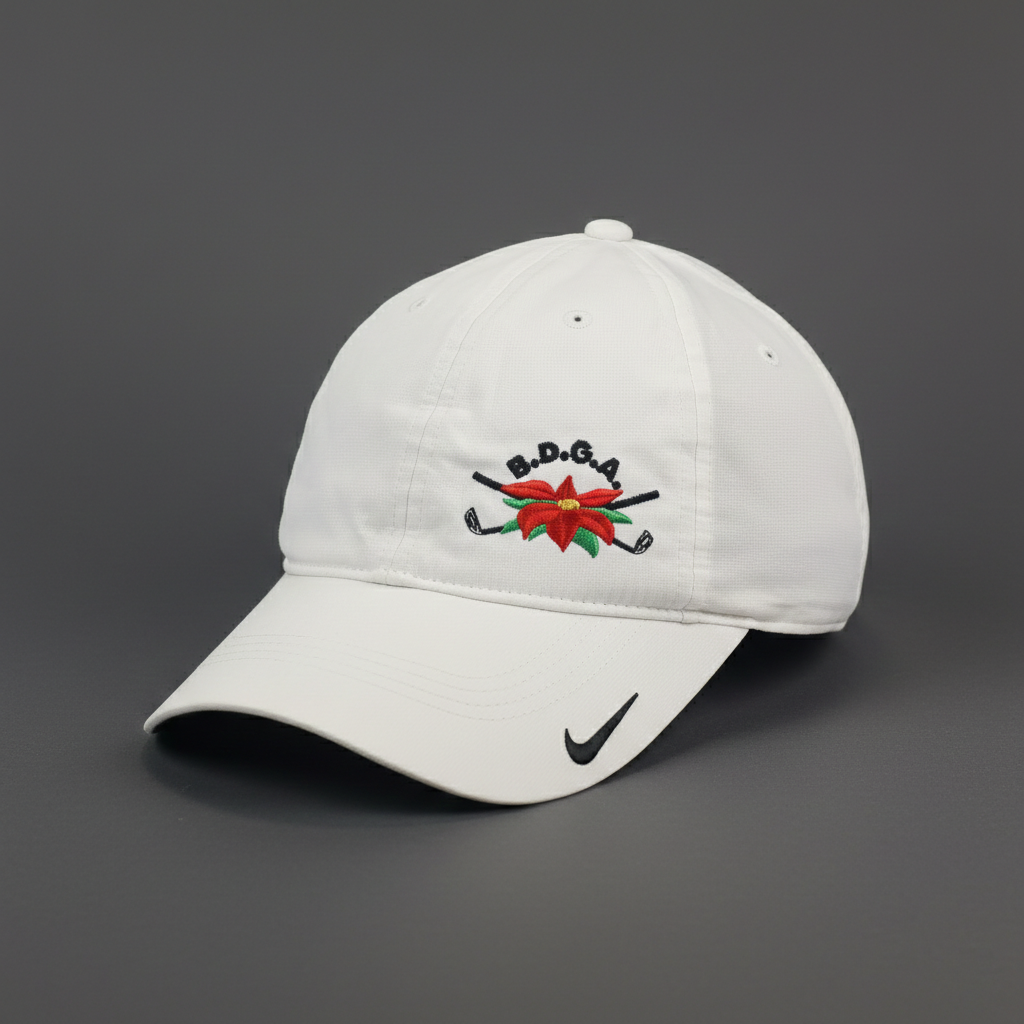 Nike Golf Dri-FIT Adjustable Performance Thrifted Hat – White/Black