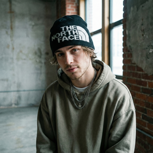 The North Face Adult Winter Thrifted Beanie - Iconic Logo Knit Hat