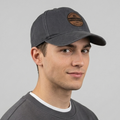 Thrifted Quiksilver Charcoal Canvas Snapback Cap (OSFM, 58-60 cm) | 10795
