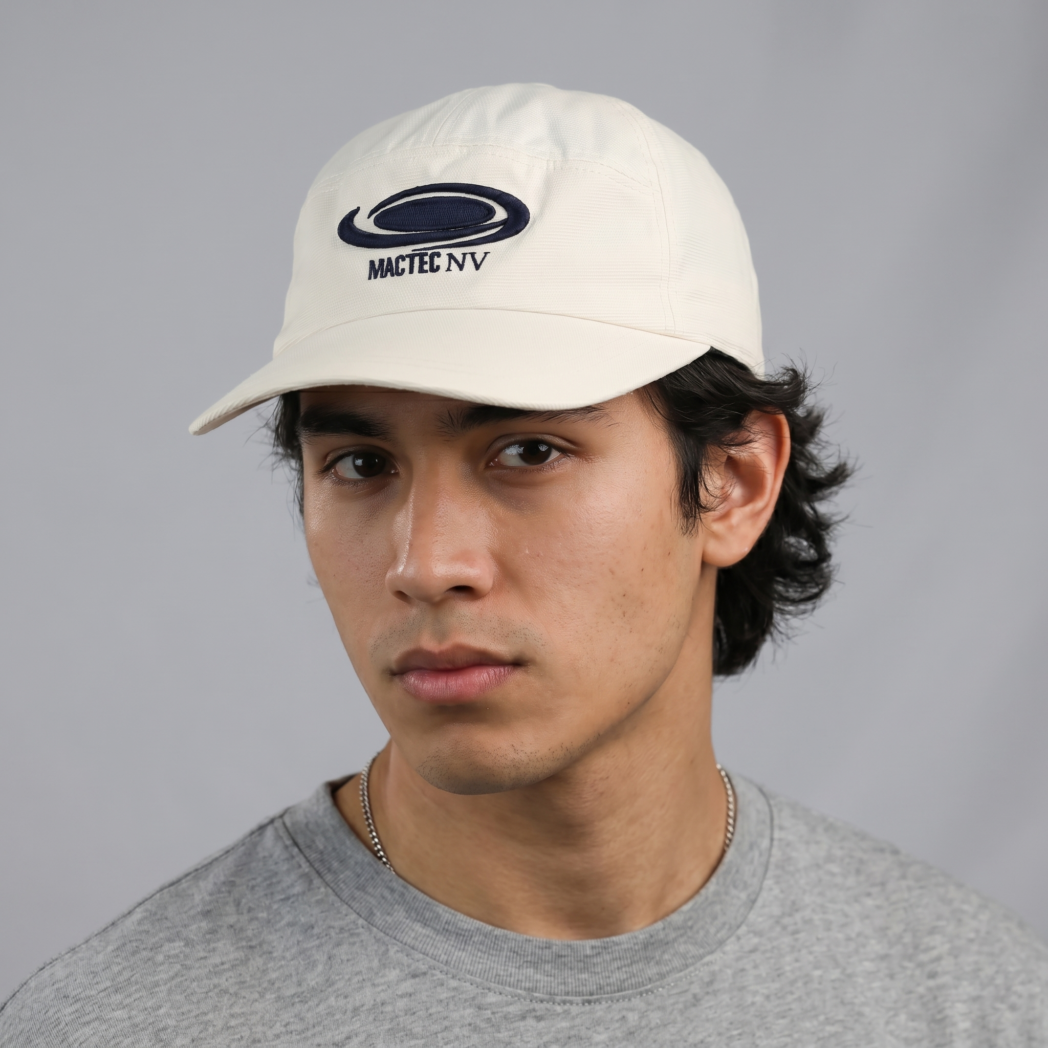 Thrifted MacGregor White Sport Strapback Baseball Hat