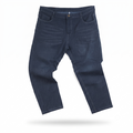 Thrifted Benepole Men's Dark Indigo Straight Leg Jeans 38 Waist/ J1044
