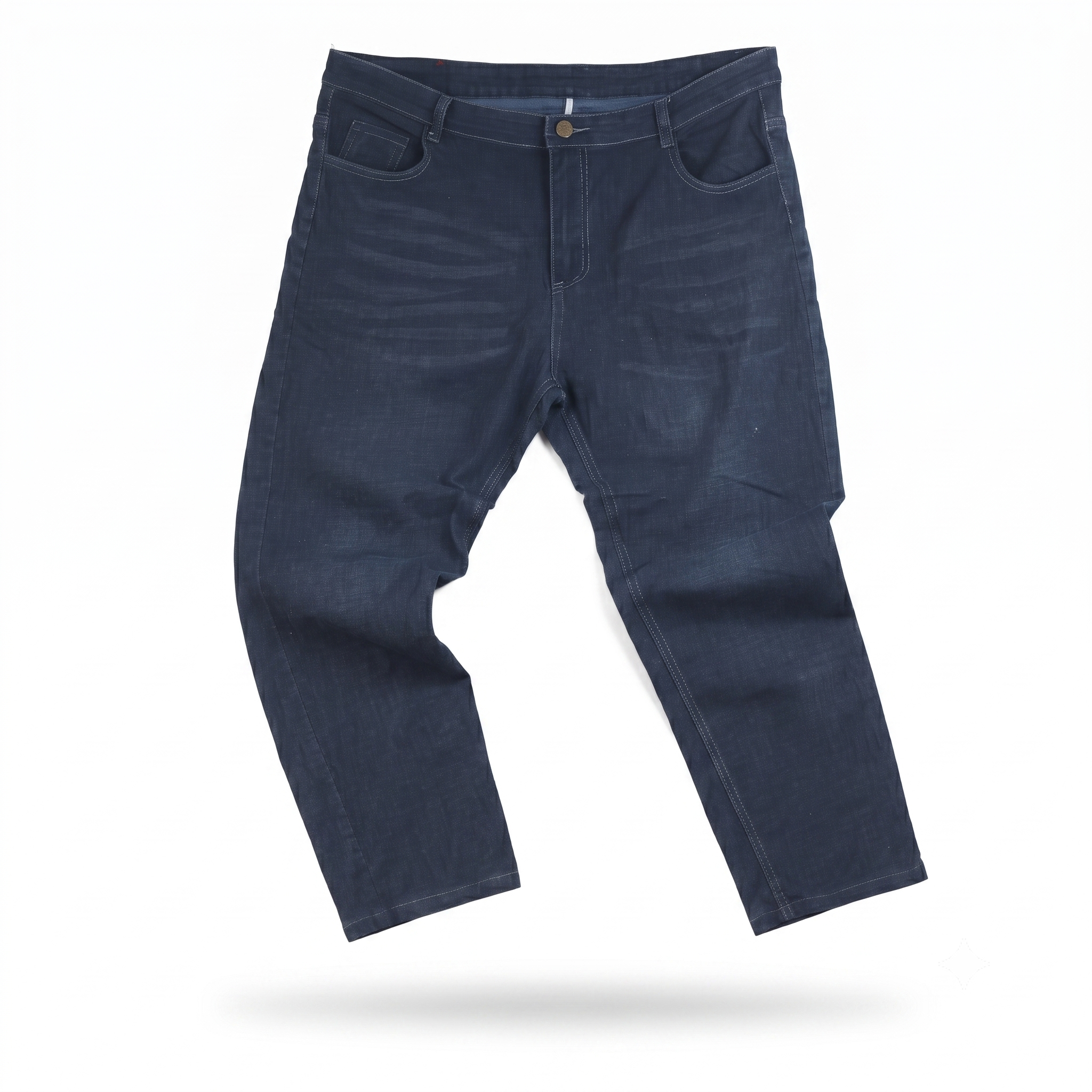 Thrifted Benepole Men's Dark Indigo Straight Leg Jeans 38 Waist/ J1044