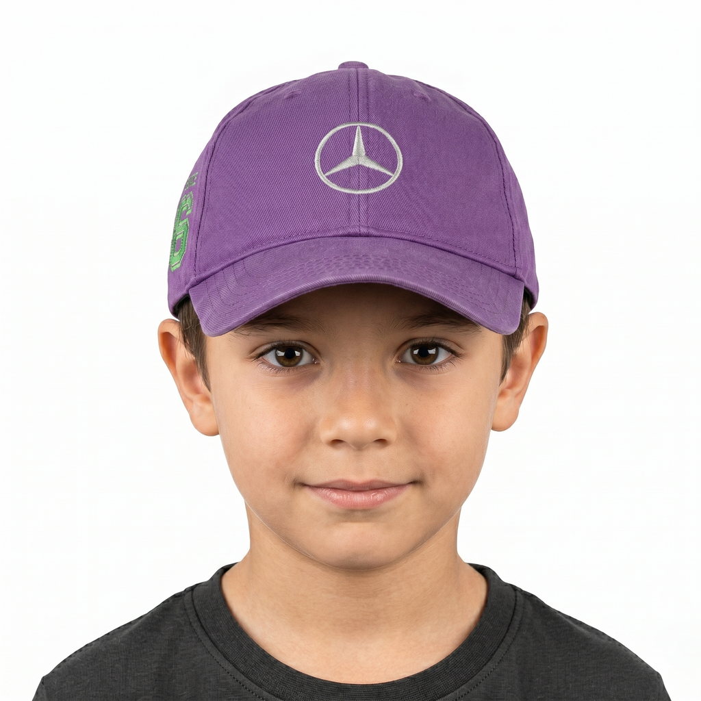Vintage Mercedes-Benz Purple Dad Hat - Green Since 86 Graphic Cap