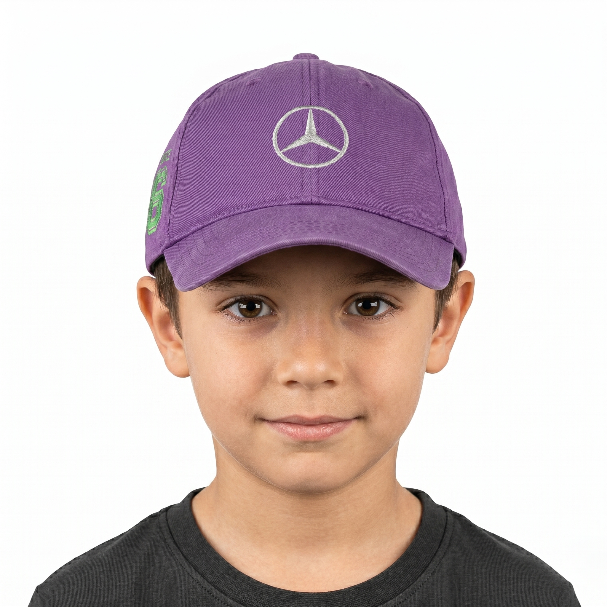 Vintage Mercedes-Benz Purple Dad Hat - Green Since 86 Graphic Cap
