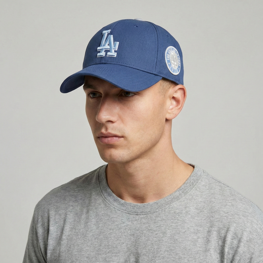 Major League Baseball Dodgers Blue & Grey Thrifted Hat - Size M-XL Stretch Fit