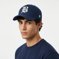 Thrifted Nyny Sports Navy Blue Cotton Dad Cap