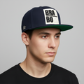 Mr. Real Good Man Navy Blue Thrifted Snapback