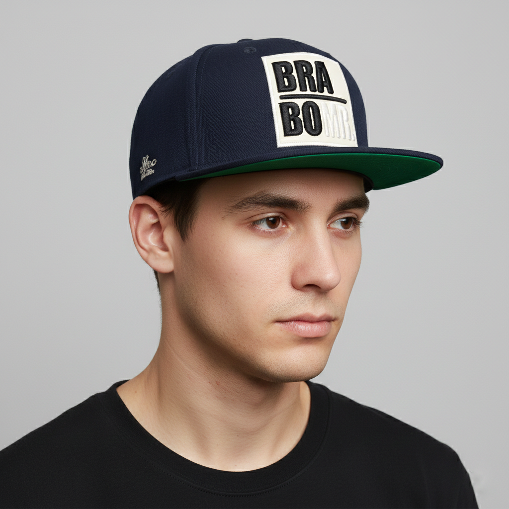 Mr. Real Good Man Navy Blue Thrifted Snapback