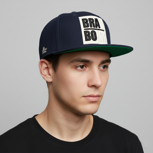 Mr. Real Good Man Navy Blue Thrifted Snapback