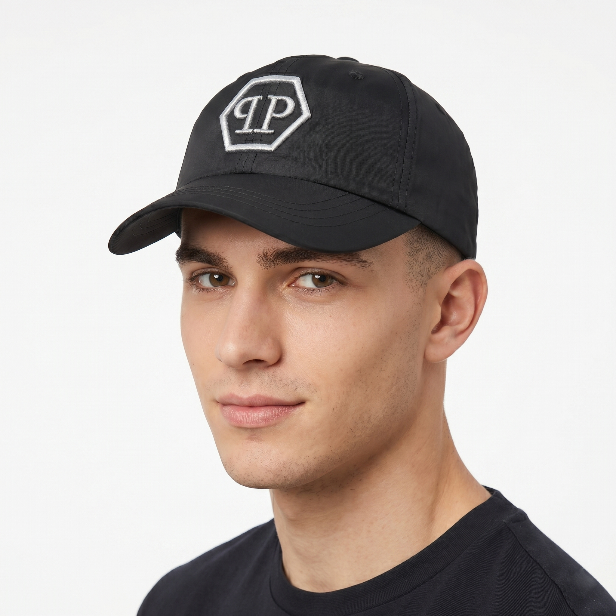 Designer Embroidered Hexagon PP Logo Performance Hat