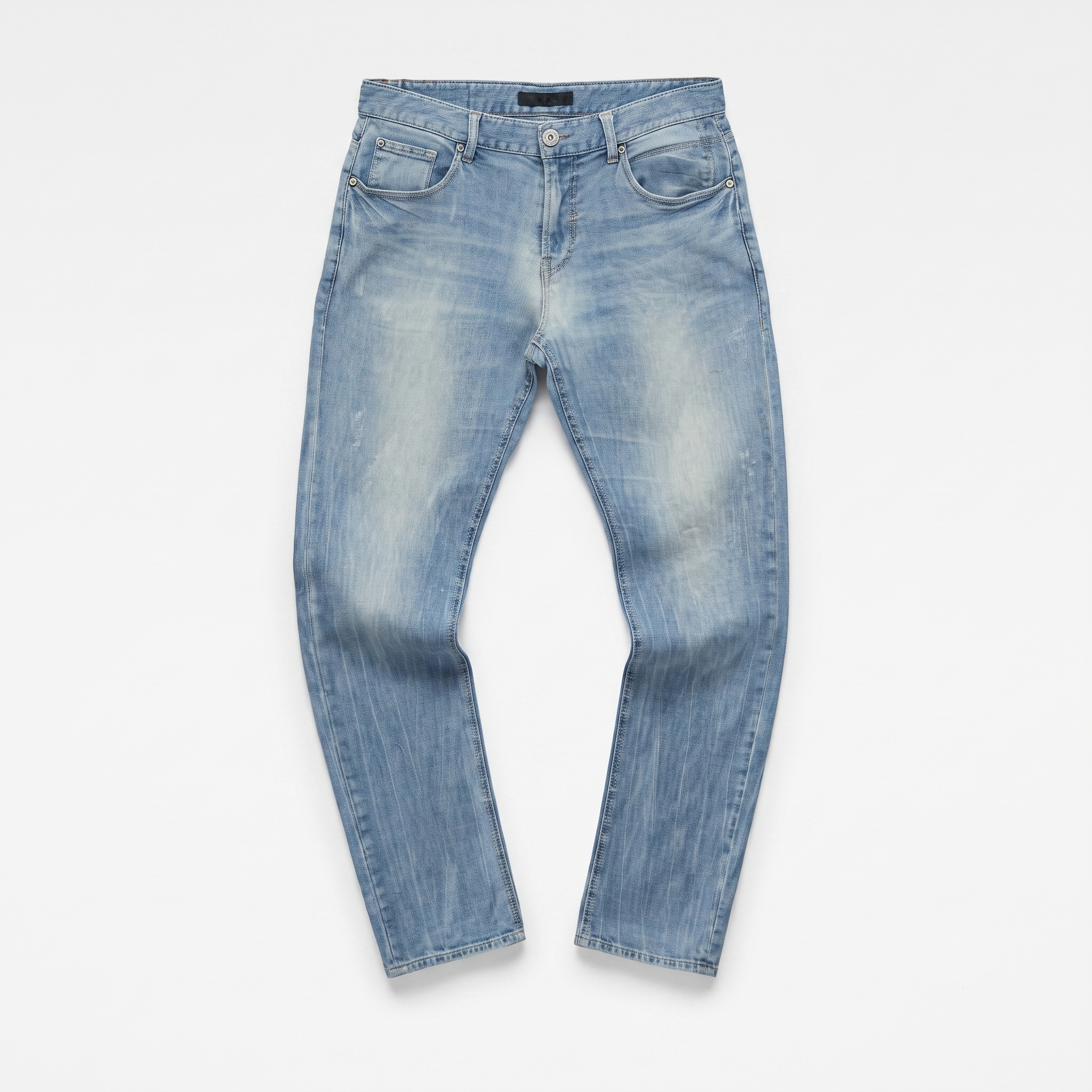 Thrifted Nix Men's Light Blue Straight Leg Jeans 34 Waist/ J1031