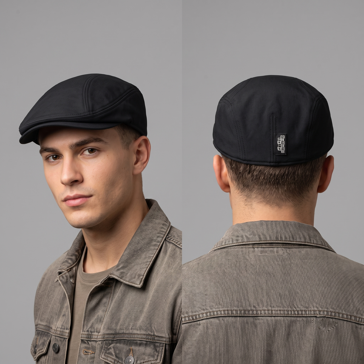 Thrifted Minimalist Black Ivy Driving Hat (56-57cm) | 10486