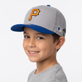 Classic Pittsburgh Pirates Baseball Cap - Grey Blue MLB Thrifted Strapback with Pirate Graphic