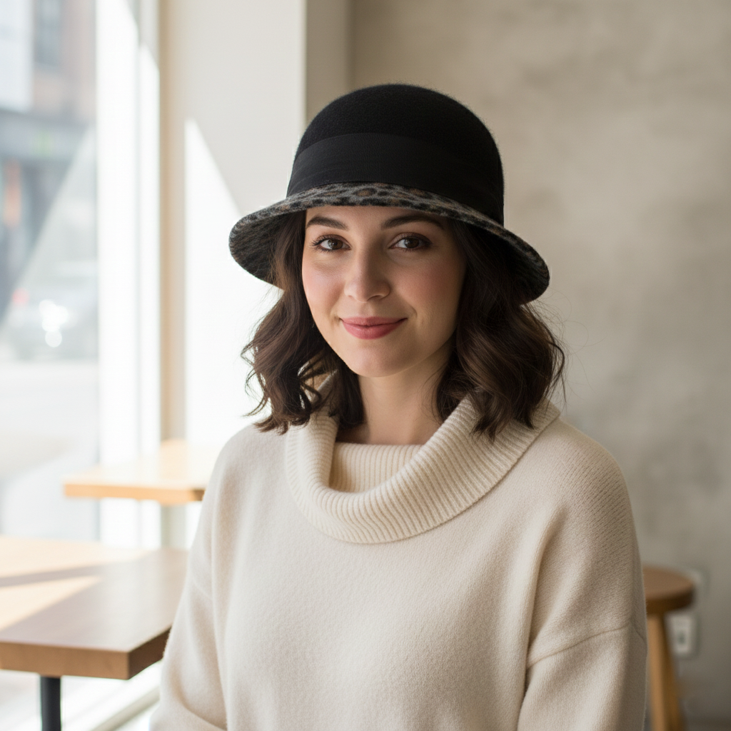 Renoma Paris Women's Wool Beanie - Vintage Designer Winter Hat