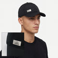 Sleek Adidas OSFM Black Baseball Thrifted Hat - Metallic Logo Streetwear