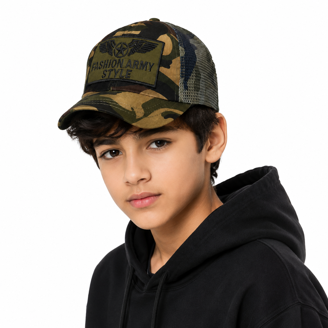 Jamont Camouflage Mesh Trucker Hat - Fashion Army Style