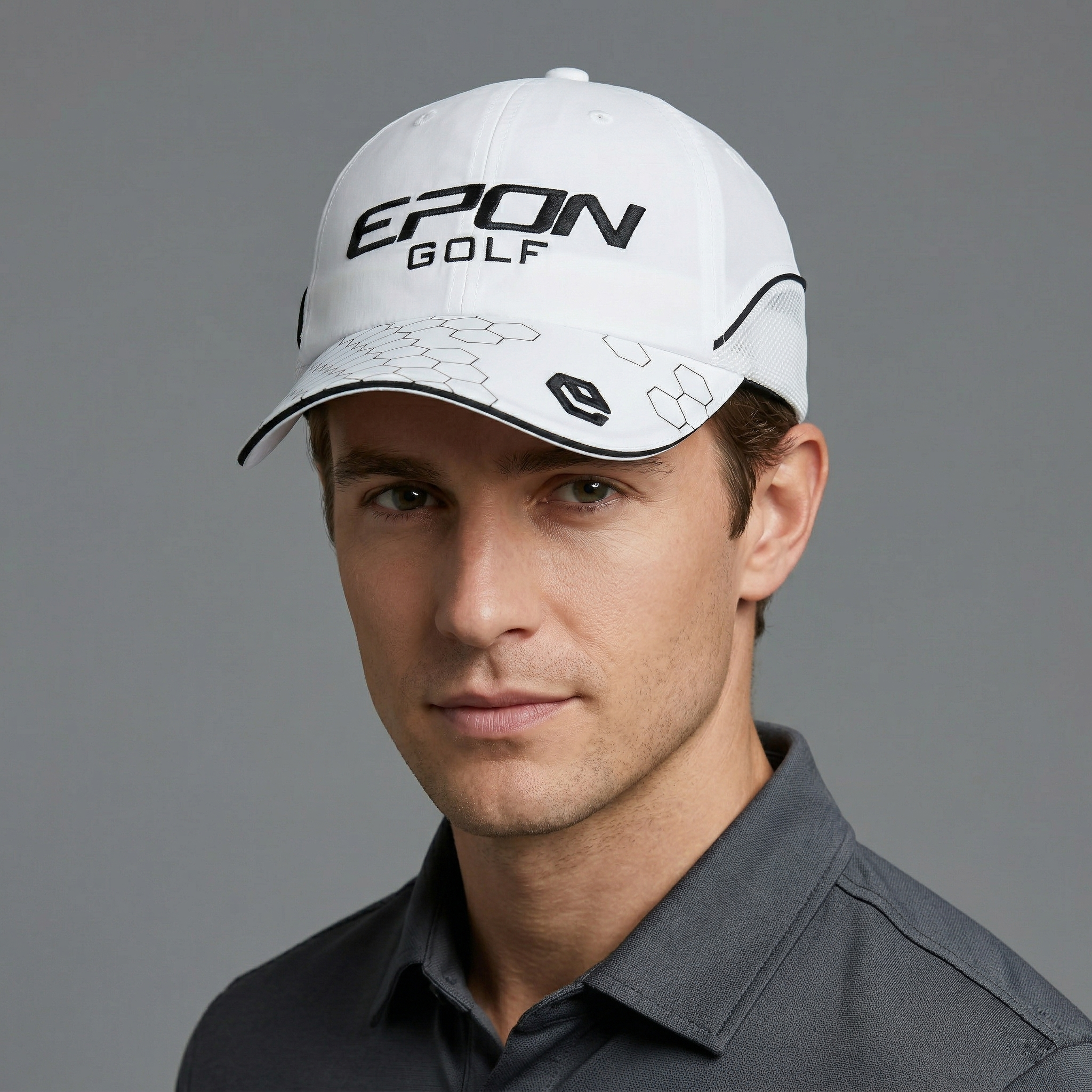 Epon Golf Japan Forged Performance Thrifted Cap - White Mesh Panel Hat