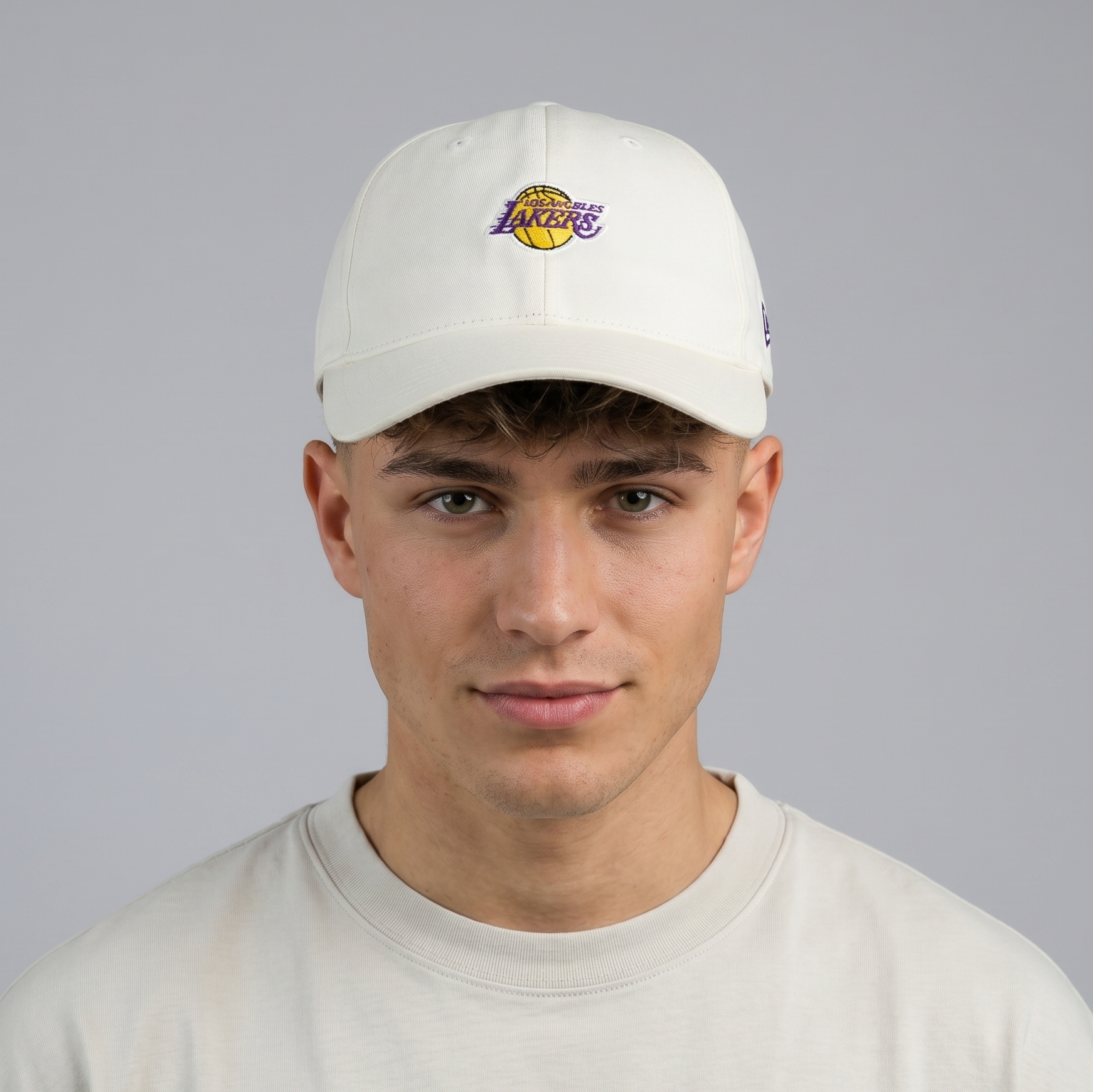 NBA Los Angeles Lakers Off-White Thrifted  Hat
