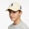 Vintage Polo Ralph Lauren Big Pony No. 3 Cap – Pastel Yellow & Blue