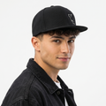 Thrifted Yupoong Flexfit VL Logo Black Structured Streetwear Hat