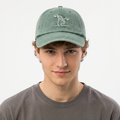 Thrifted Sage Green Graphic Dad Hat | Adjustable Size 56-58cm