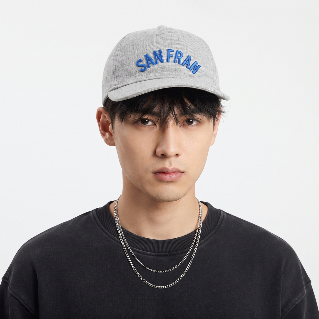 Thrifted H&M Grey & Blue San Francisco Baseball Cap (56-58cm) | 10488